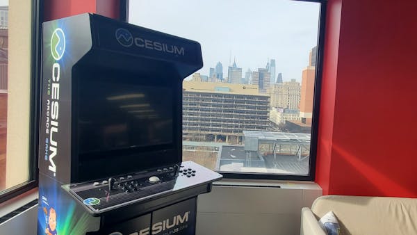 The arcade at Cesium headquarters in Philadelphia
