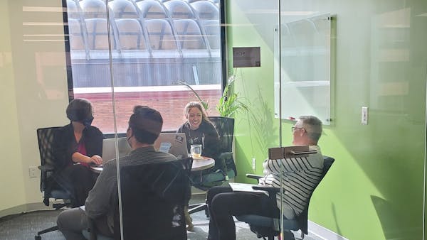 The Lane conference room at Cesium headquarters in Philadelphia.