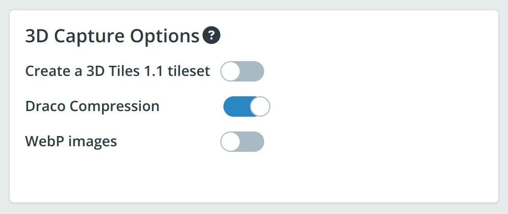 Photogrammetry tiler: options for 3D Tiles 1.0