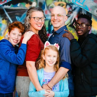 Amanda Morgan and her family