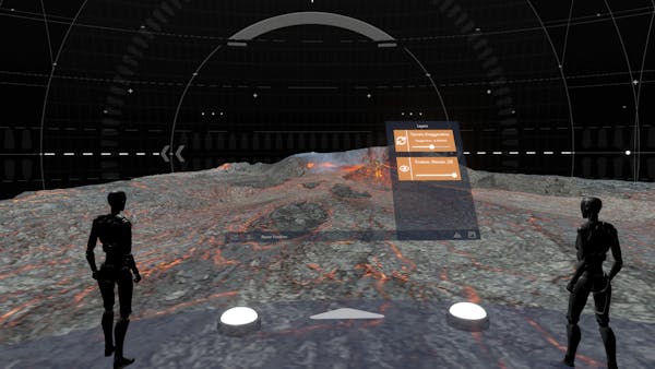 Planetary Parfait teaser, showing avatars on the moon