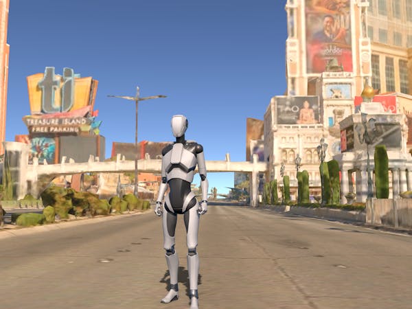 Las Vegas visualized in Cesium for Unity. Data courtesy of Aerometrex