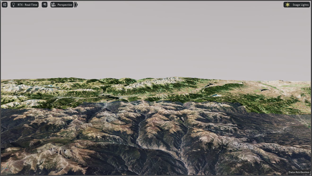 You may notice the terrain on the horizon is abruptly cut off or the globe disappears completely. 