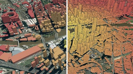 3D Tiles styling melbourneHeatmapHalf