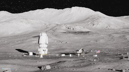 XOSS users can immerse themselves in nine potential landing and habitation sites near the lunar South Pole. Courtesy Buendea and NAOCL.