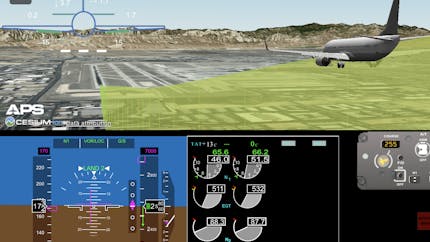 For 3D animations in the Postflight module, pilots see only their own flights, including those that may have triggered a safety event, such as descent speed above airline guidelines. Courtesy GE Aerospace, Software as a Service.