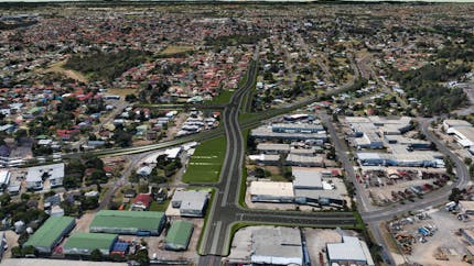 A 3D Tiles design model inset into Google Photorealistic 3D Tiles in CesiumJS using a ClippingPolygon 