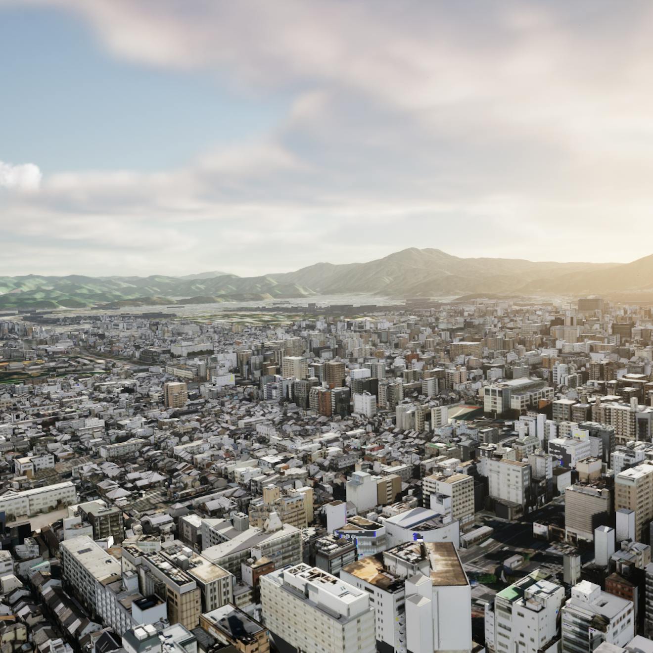 Cesium Japan 3D Buildings - Kyoto in Cesium for Unreal