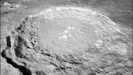 The Copernicus Crater, visualized with Cesium Moon Terrain in Cesium for Unreal.