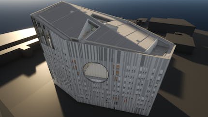 Cesium’s Revit Add-In easily converts your design data to 3D Tiles. Image courtesy of Buro Happold Engineering.