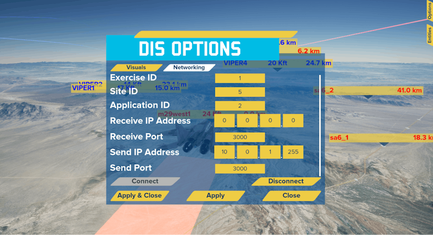 DIS in Cesium for Unreal by the GRILL at AFRL